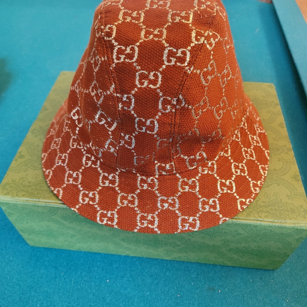Gucci Pumpkin GG Bucket Hat S Small